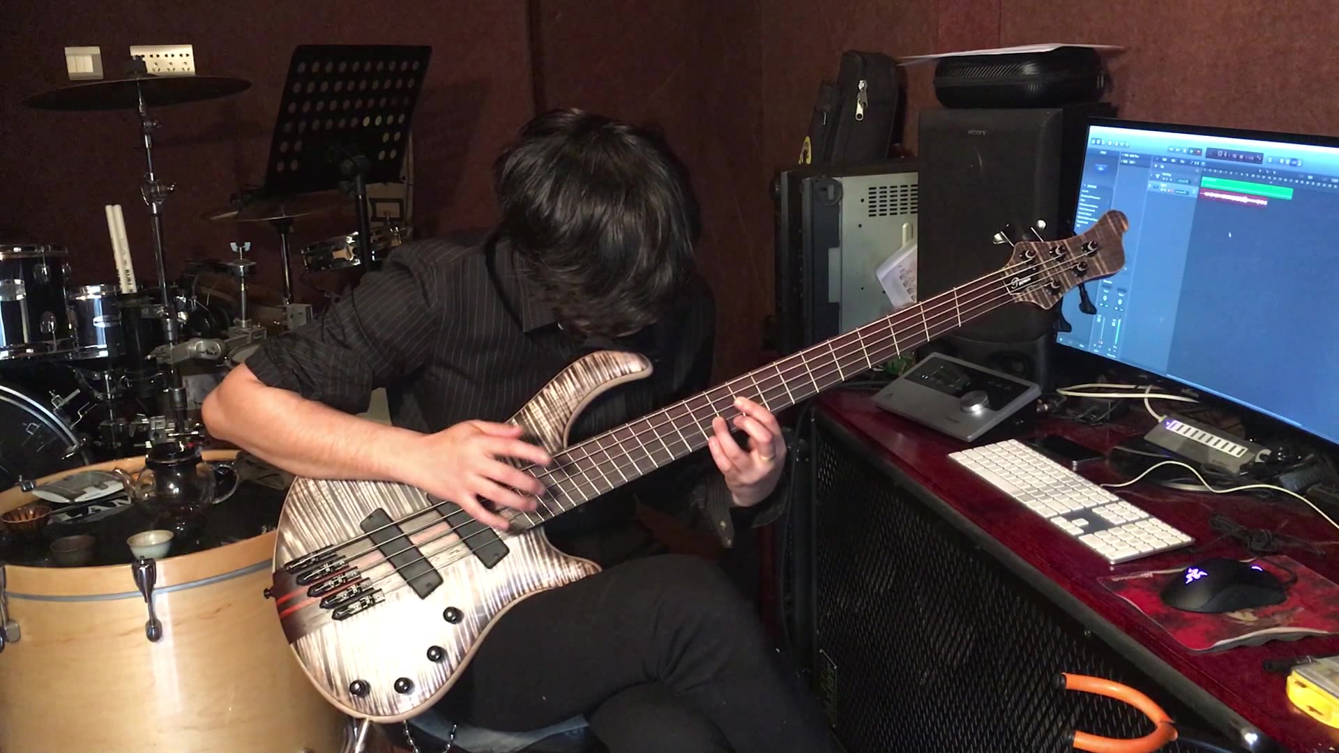 【mega666】mayones bass patriot classic 5 vf 贝斯演奏测评