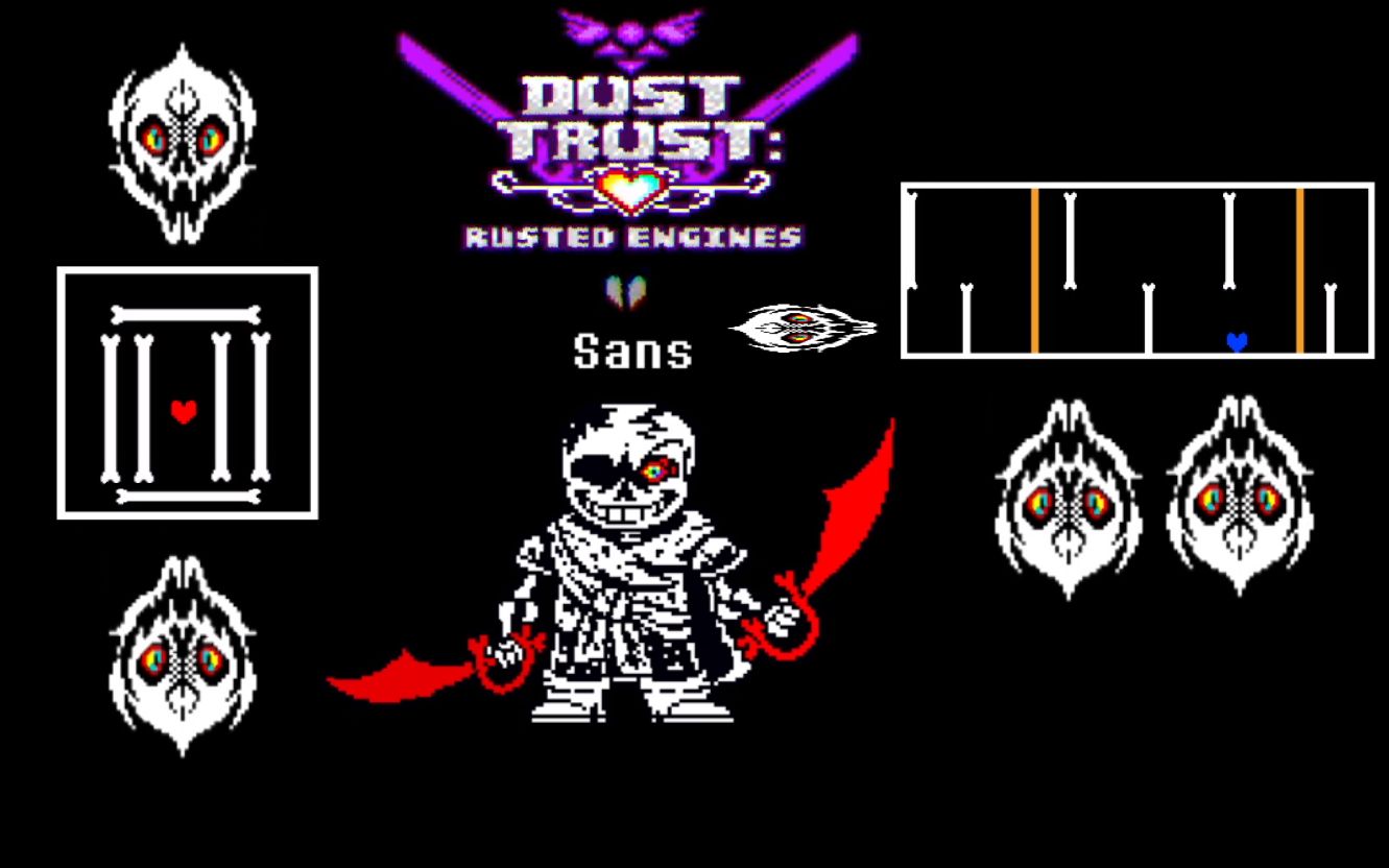 【dusttrust:r.e】sans戰一階段通關!(附鏈接)