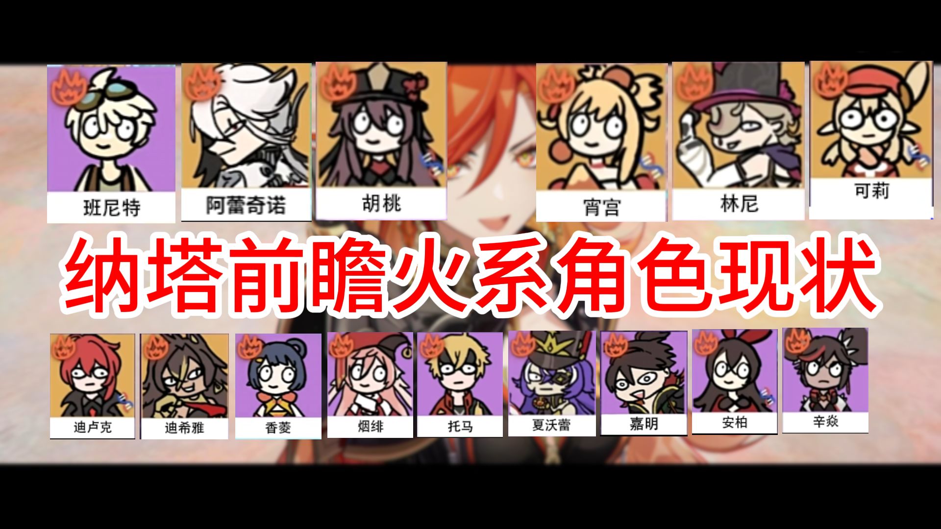 【原神整活】纳塔前瞻火系角色现状
