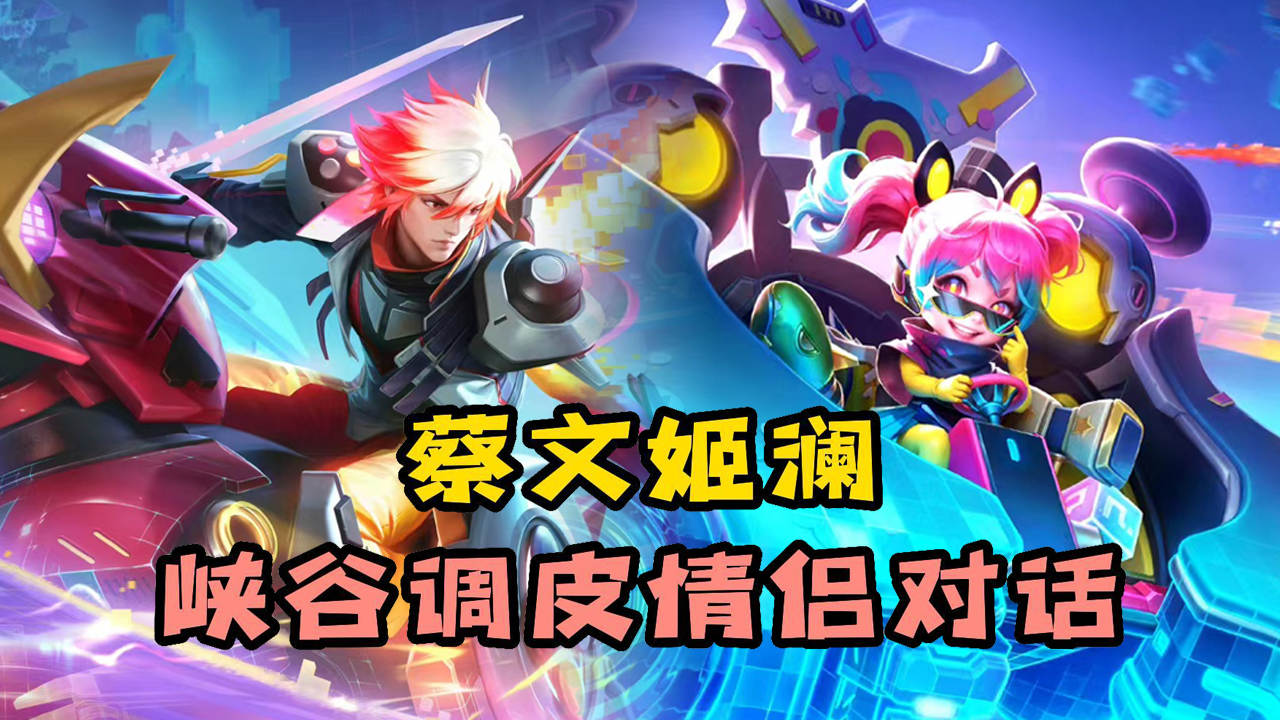 王者荣耀澜对蔡文姬超溺爱情侣对话,太调皮了,有澜朋友
