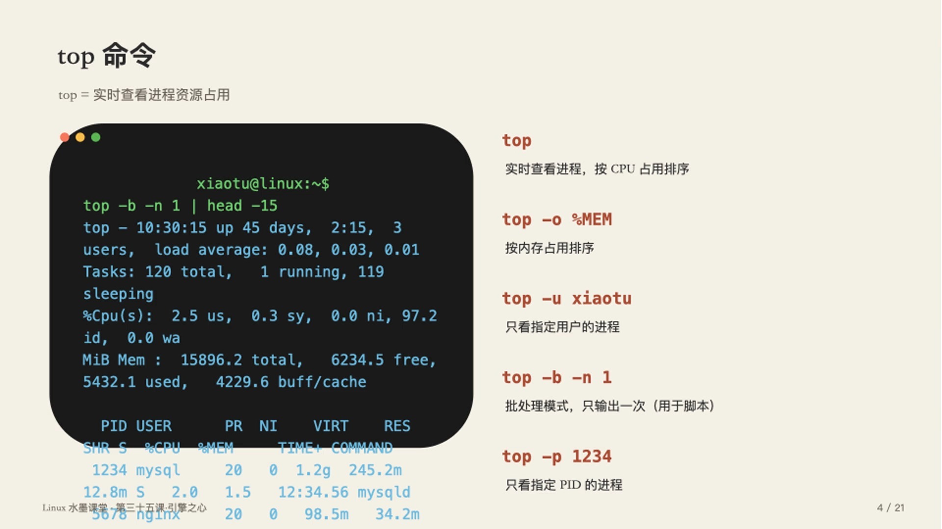 【Linux运维·第35课】服务器卡只会重启找不到性能瓶颈|三大工具+五步法定位性能问题