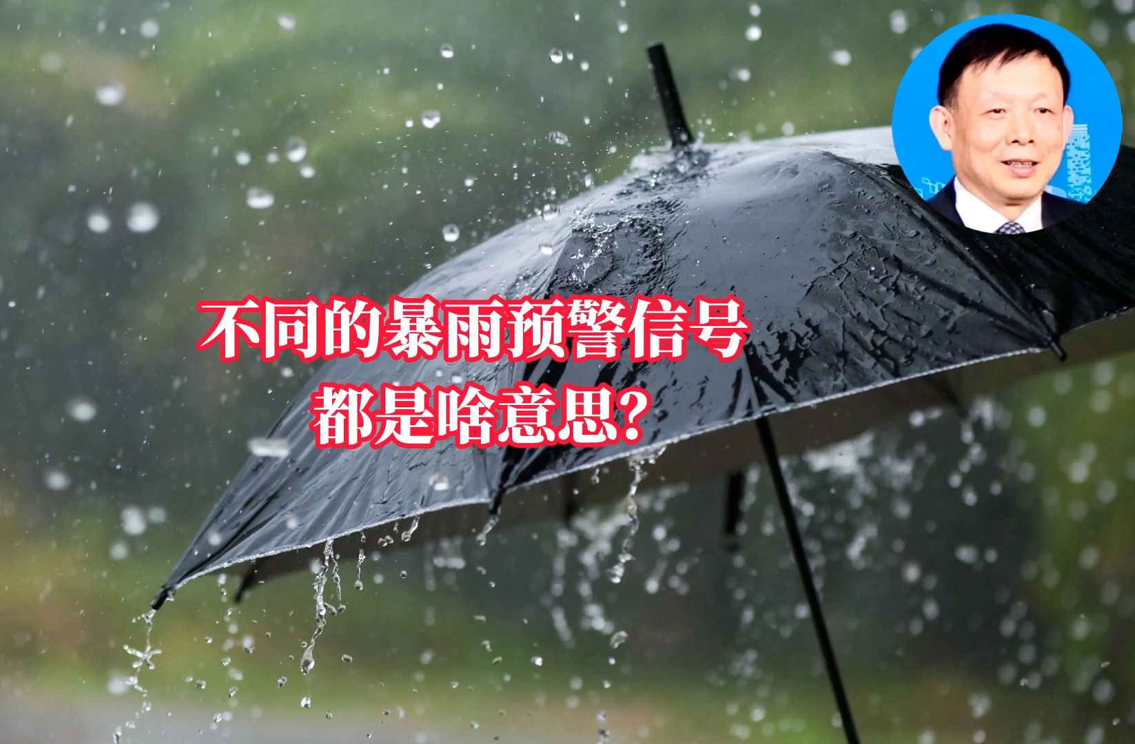 不同的暴雨预警信号都是啥意思?哔哩哔哩bilibili