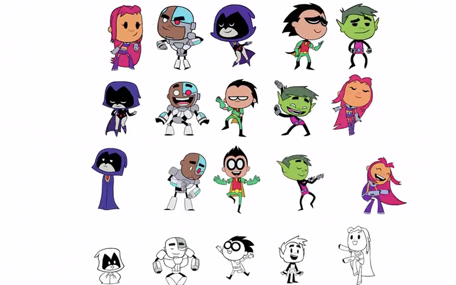 [图](轻微洗脑向)少年泰坦出击第1-4季片头对比混剪 Teen Titans Go