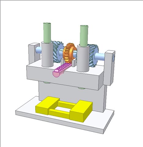 夹具_61 (浮动螺旋齿轮机床夹具)