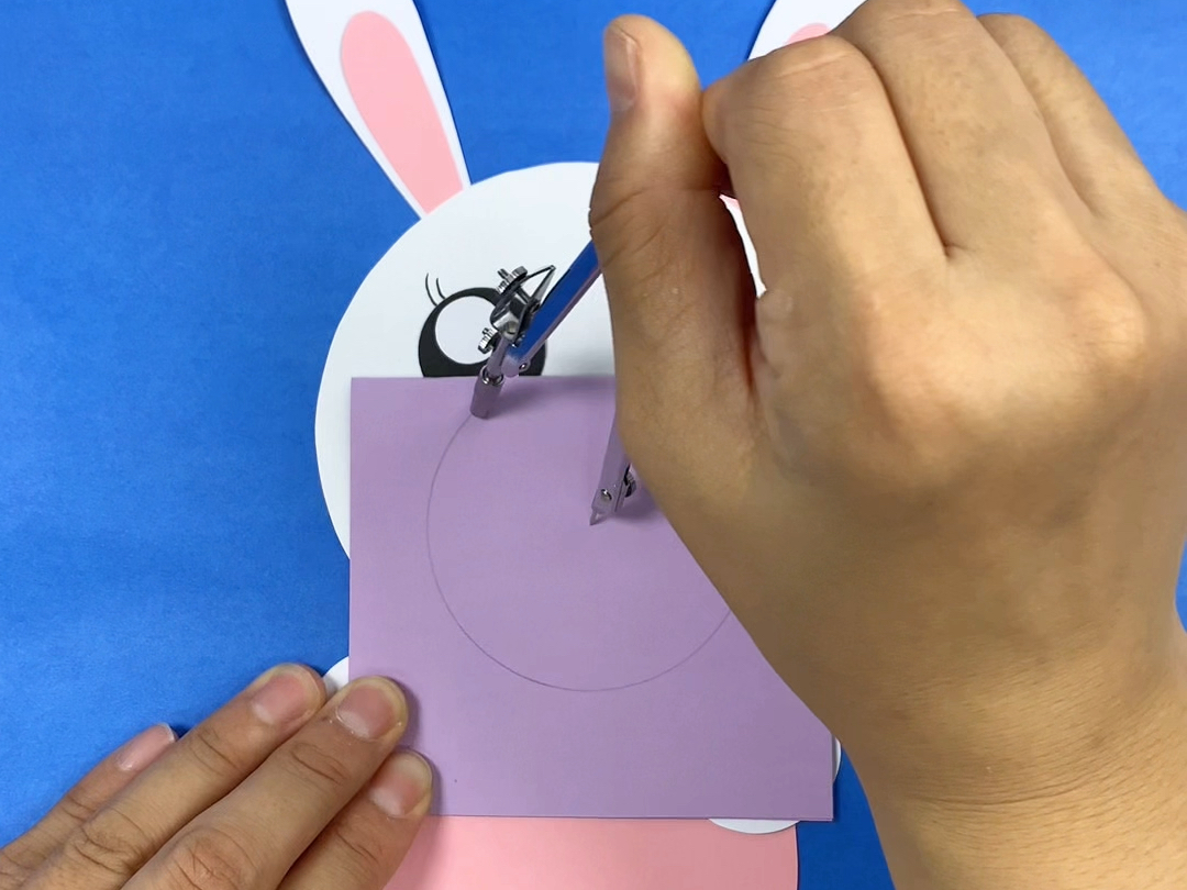 手工兔子 #中秋节幼儿园手工 #手工小白兔