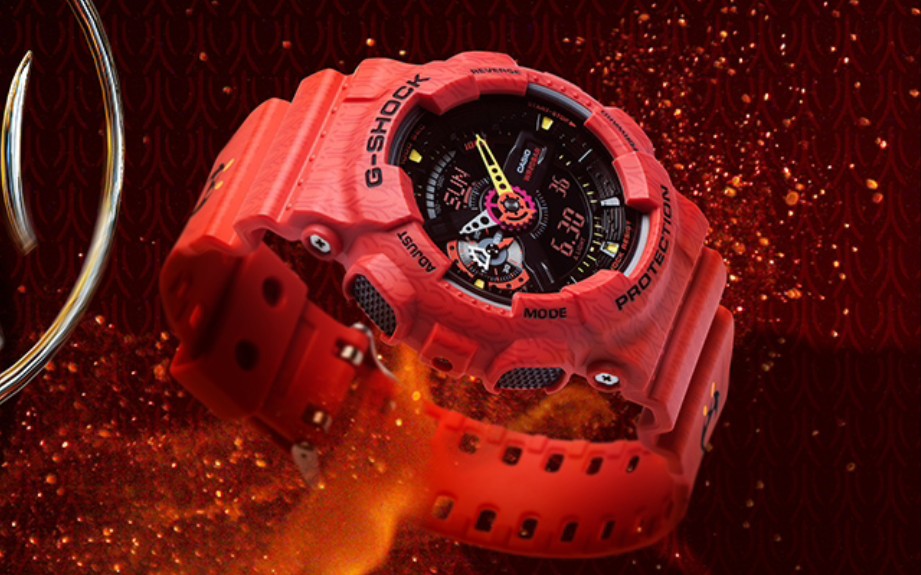 活动作品卡西欧ga110sgh4a五虎将黄忠开箱