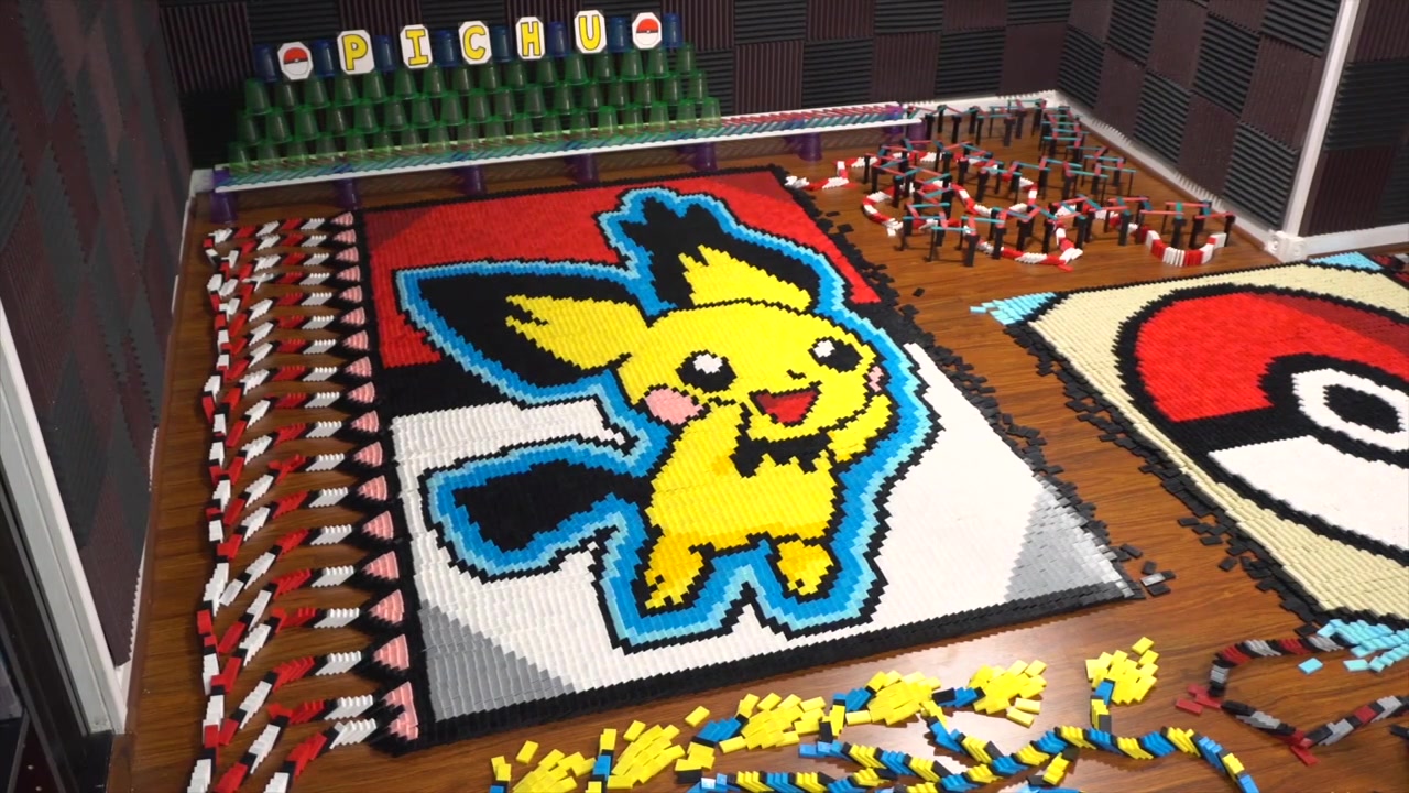 多米诺骨牌:口袋妖怪之皮卡丘,是不是你最喜欢的呢?