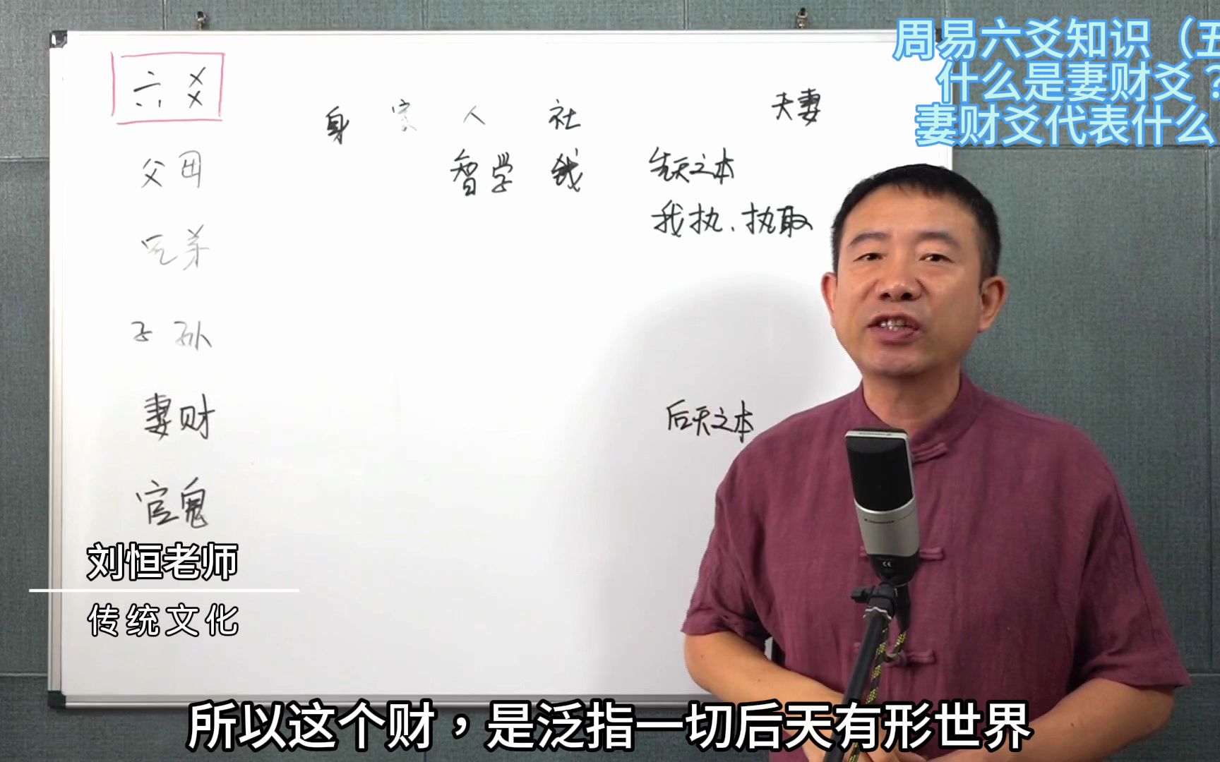 刘恒易经:周易六爻知识(五)什么是妻财爻 妻财爻代表什么?哔哩哔哩bilibili