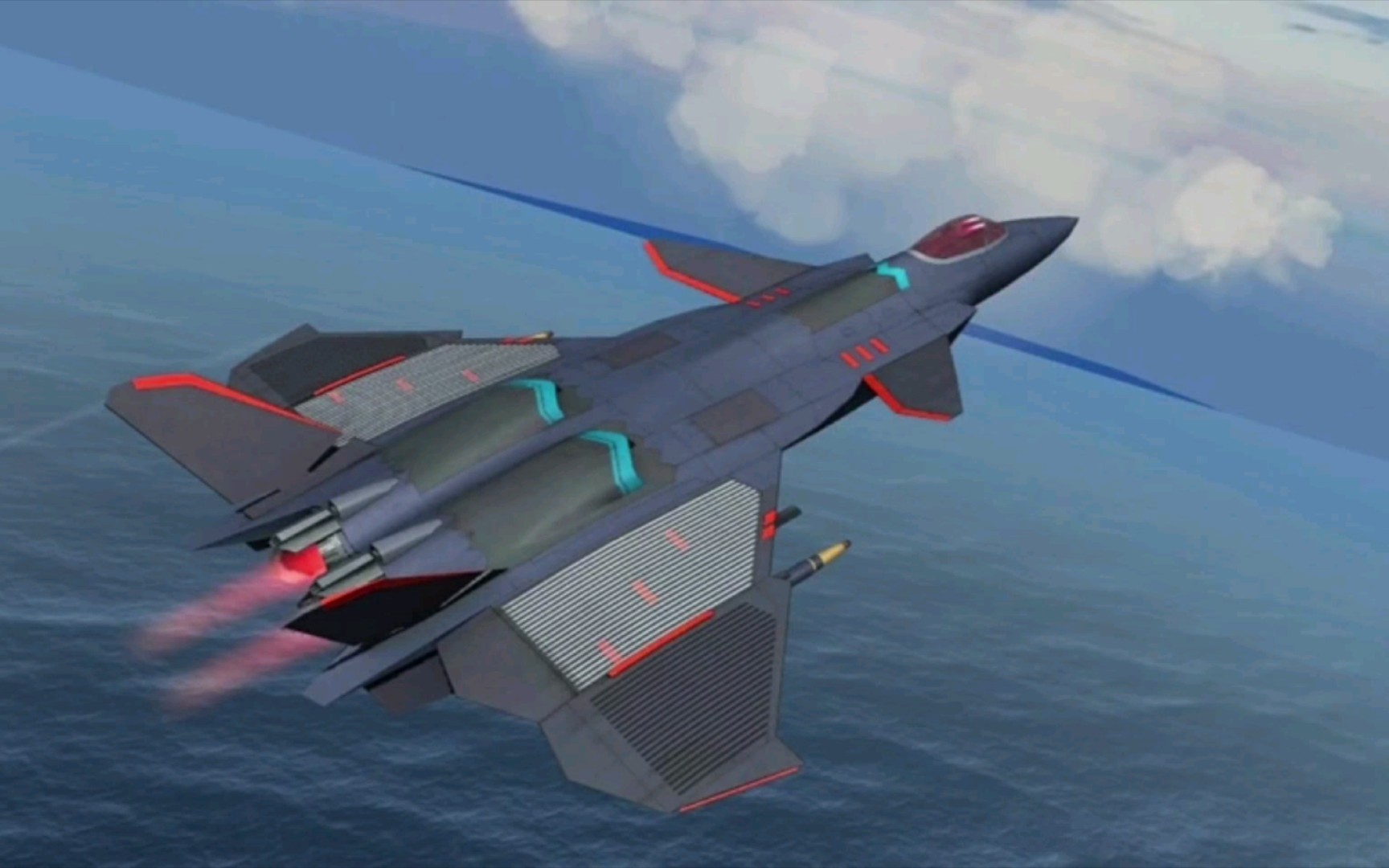 你有见过这样超级魔改的歼20吗?一切尽在手游【现代空战3d】!