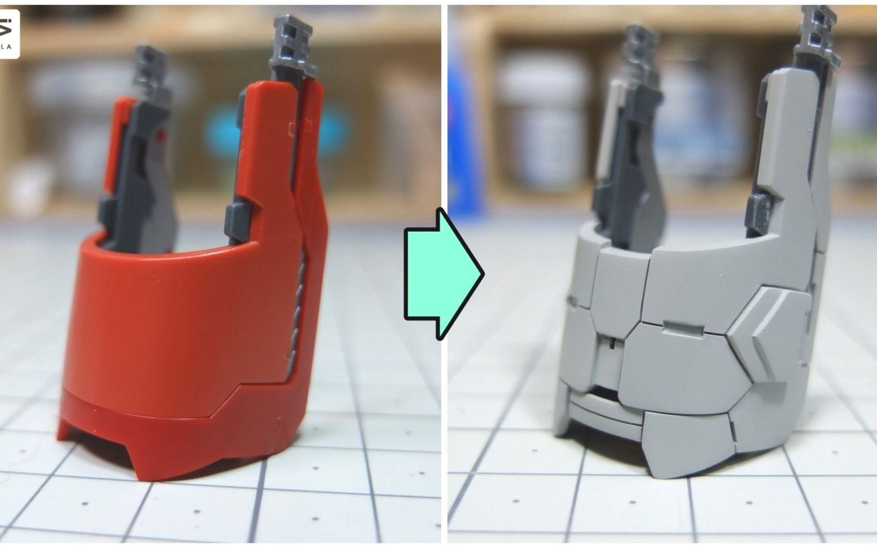 高达教程:大神教你改件刻线(肩膀部分)