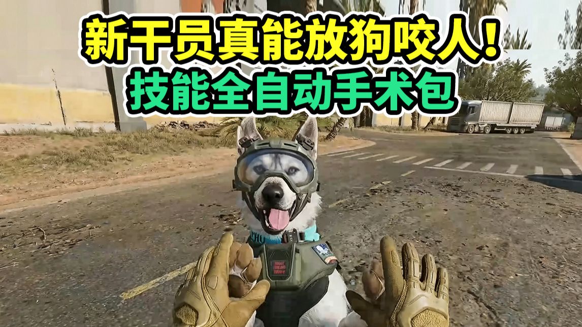 新干员旅人局内！全程控制狗咬人！自动修复队友部位！【三角洲行动】