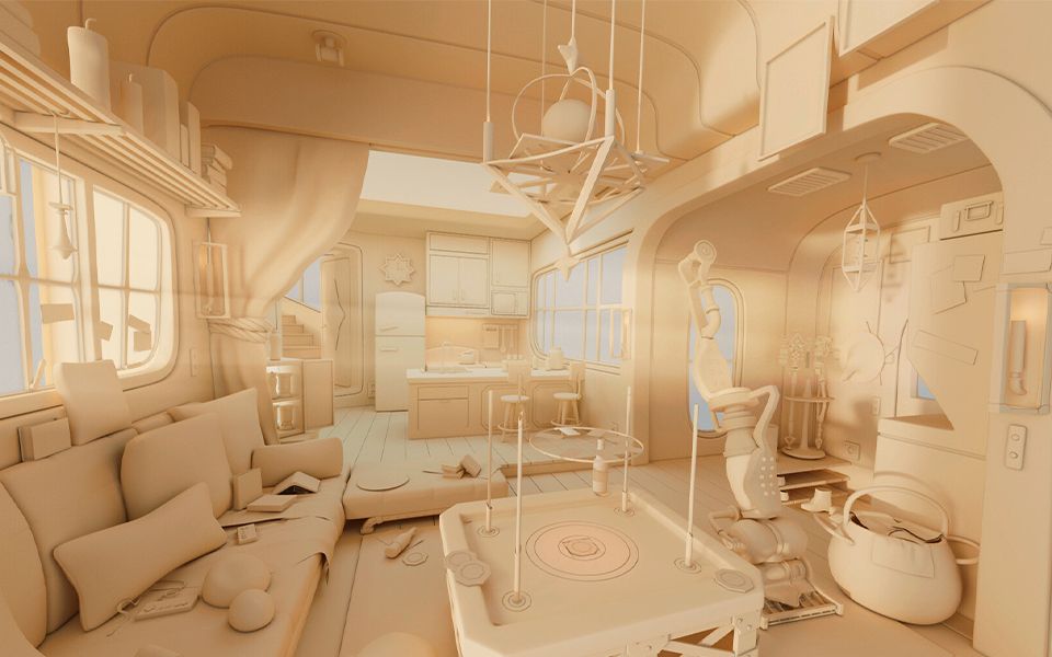 3dmax室内场景制作渲染打光教学