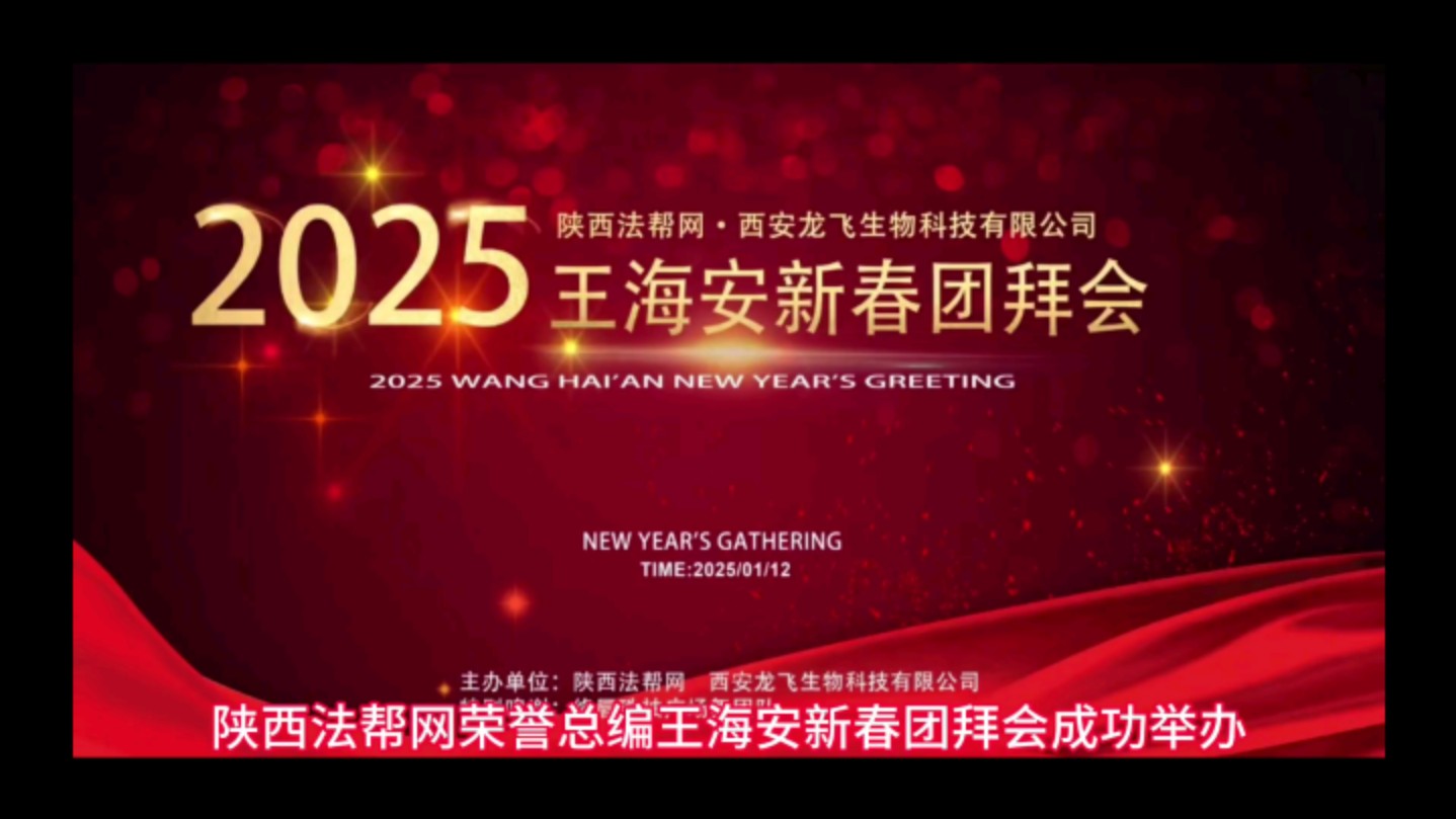 陕西法帮网荣誉总编王海安新春团拜会圆满举办哔哩哔哩bilibili