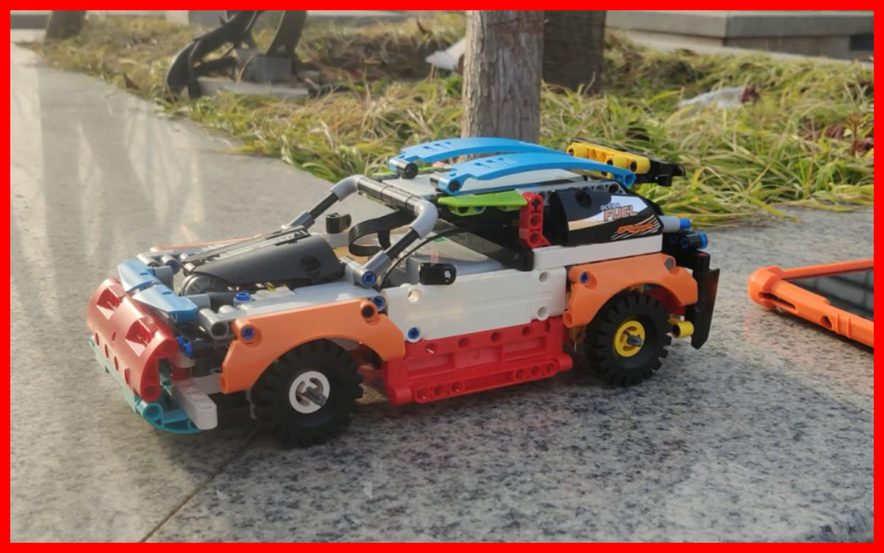 moc乐高蓝牙遥控车qiqi玩具记录lego亲子steam教育小颗粒益智早教机械