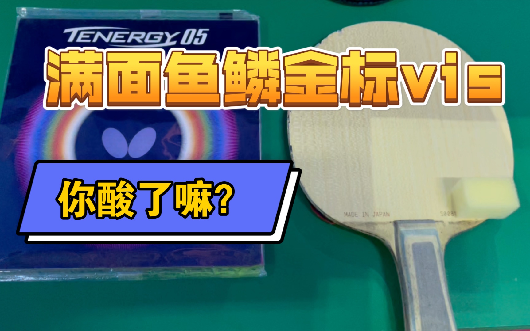 【球拍鉴赏】极品满面大鱼鳞s码金标vis,全新1600买到手,你酸了嘛哔哩哔哩bilibili