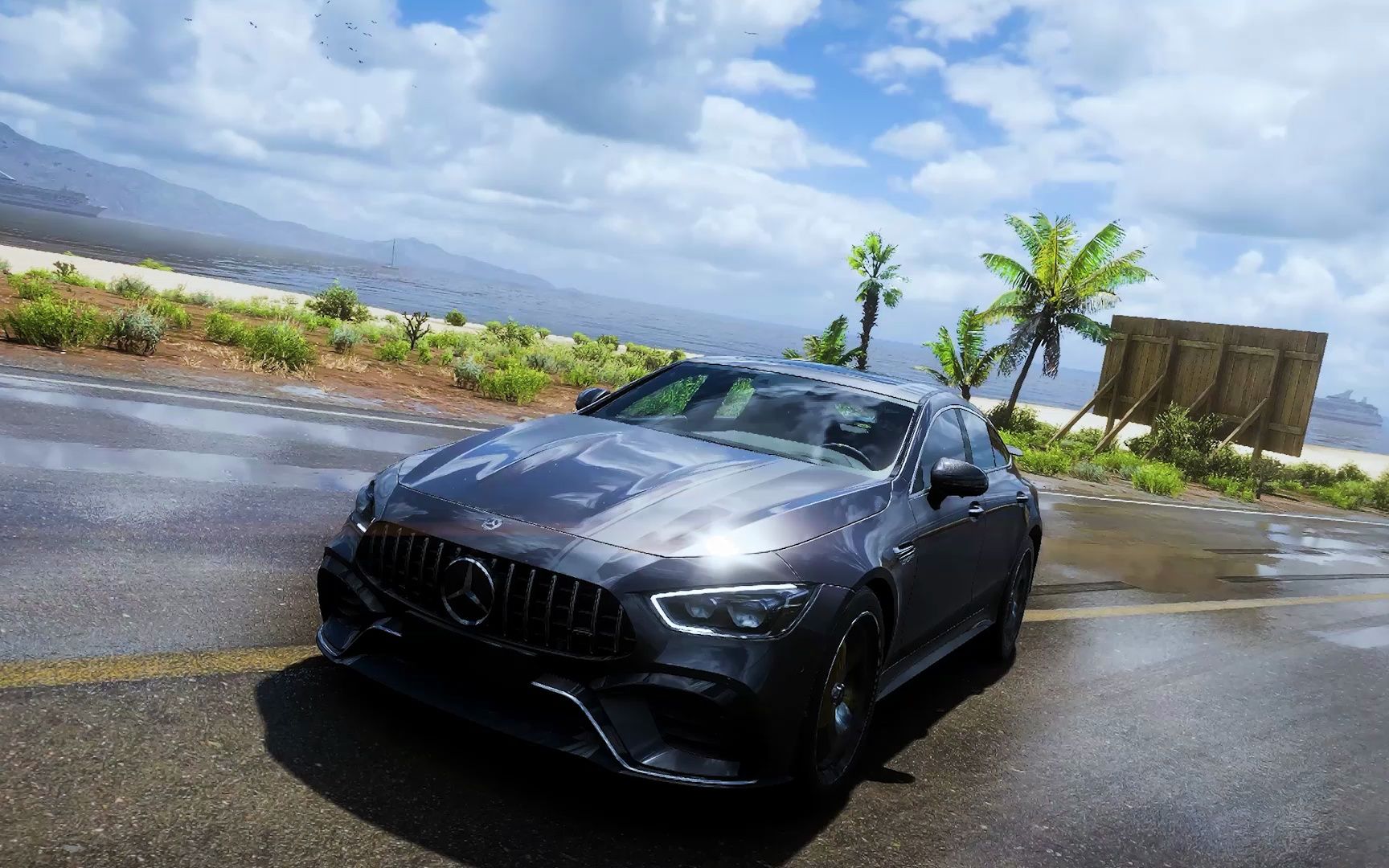 地平线-----梅赛德斯 amg gt 4-door coupé