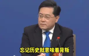 下载视频: 秦刚谈中日关系：中国不会忘记历史，日方也不应忘记