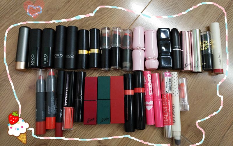 好多好多口红哇