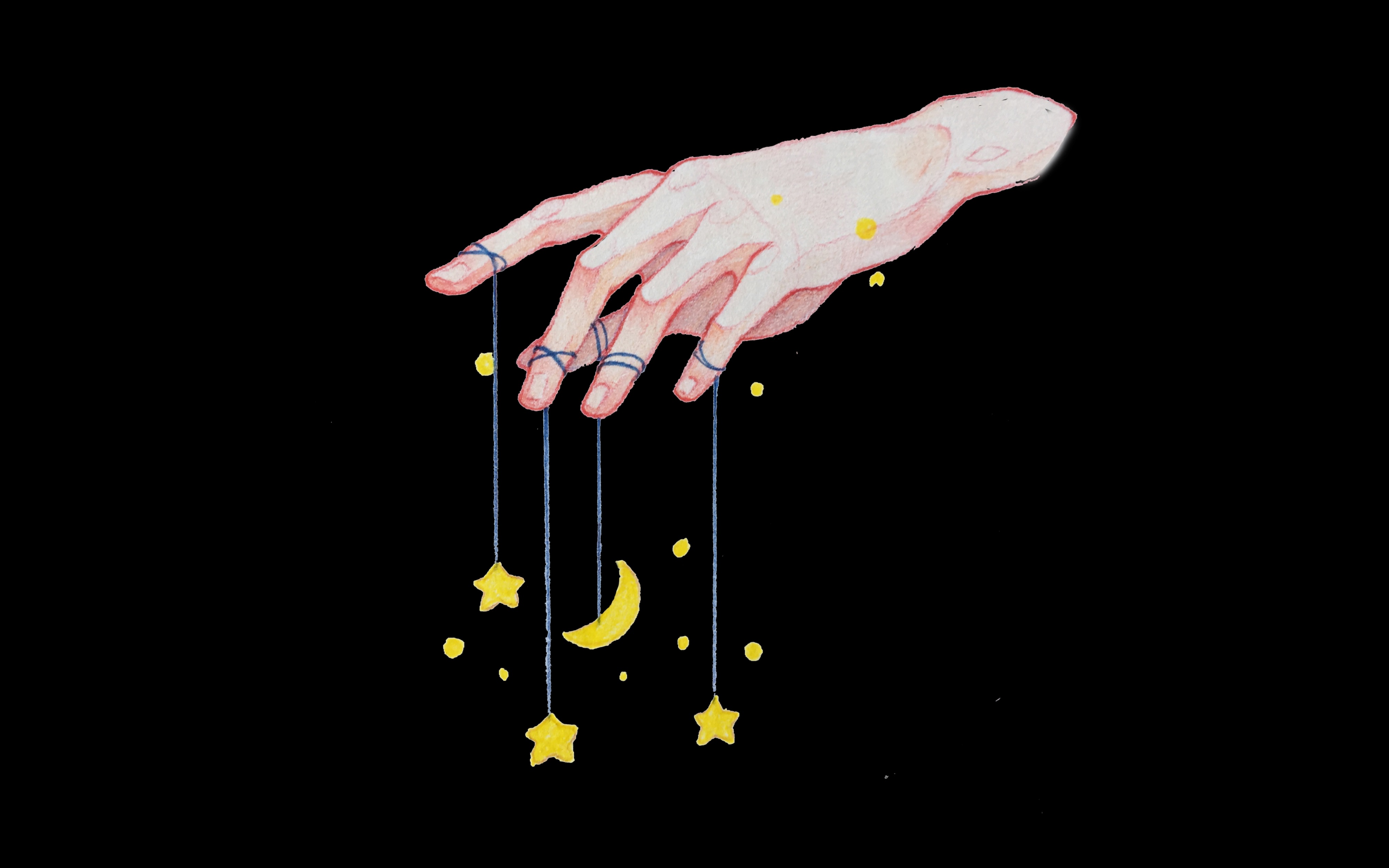 【手的快速画法】线稿,上色教程 插画展示_哔哩哔哩_bilibili