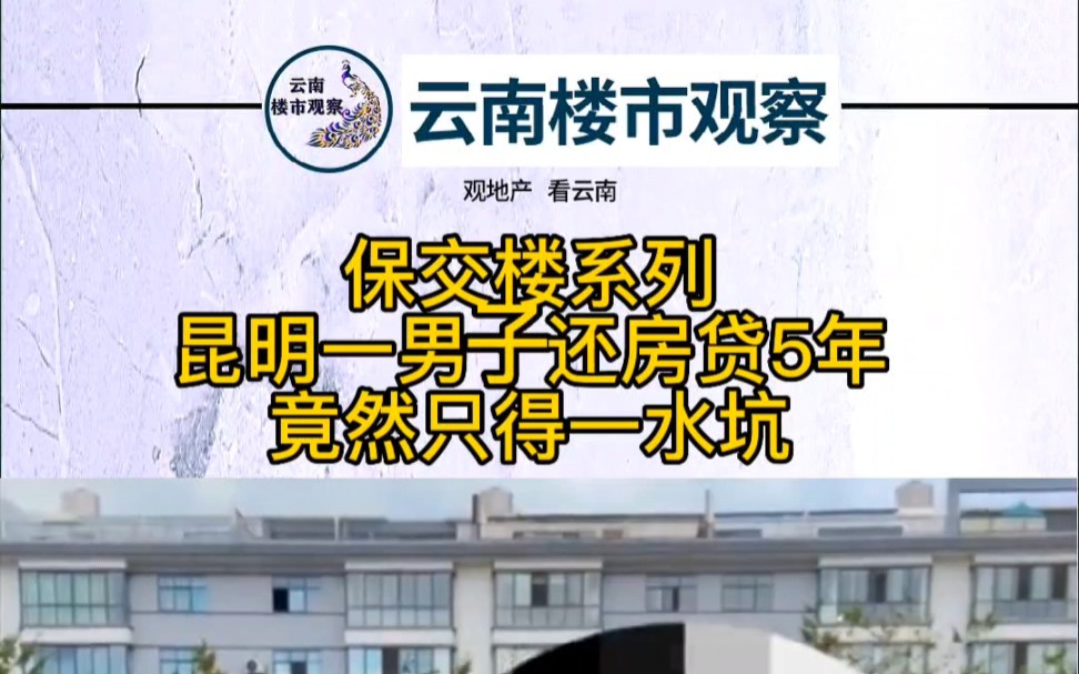 保交楼系列:昆明一男子还房贷5年,竟然只得一水坑!哔哩哔哩bilibili