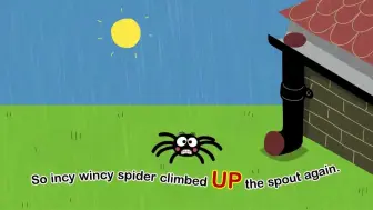 Скачать видео: 【BBC英文儿歌】15 Incy Wincy Spider