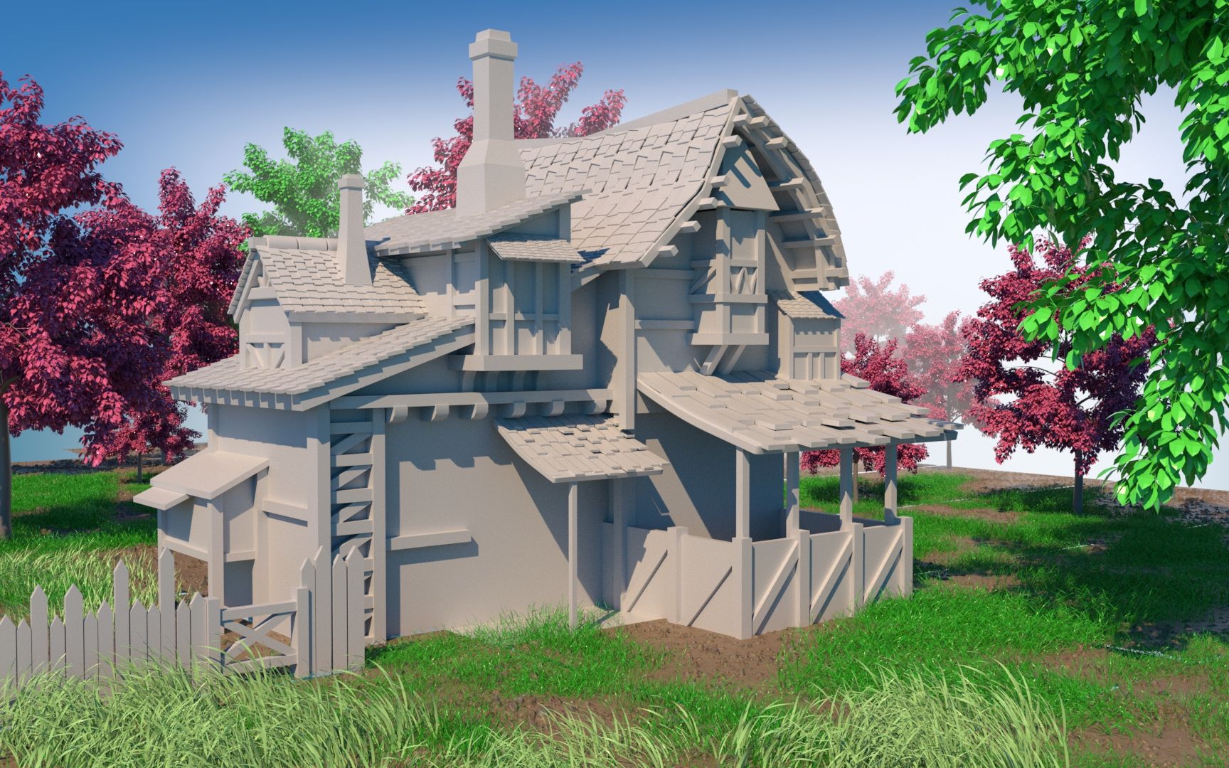 maya写实场景模型制作,零基础新手也能学会的建模教程