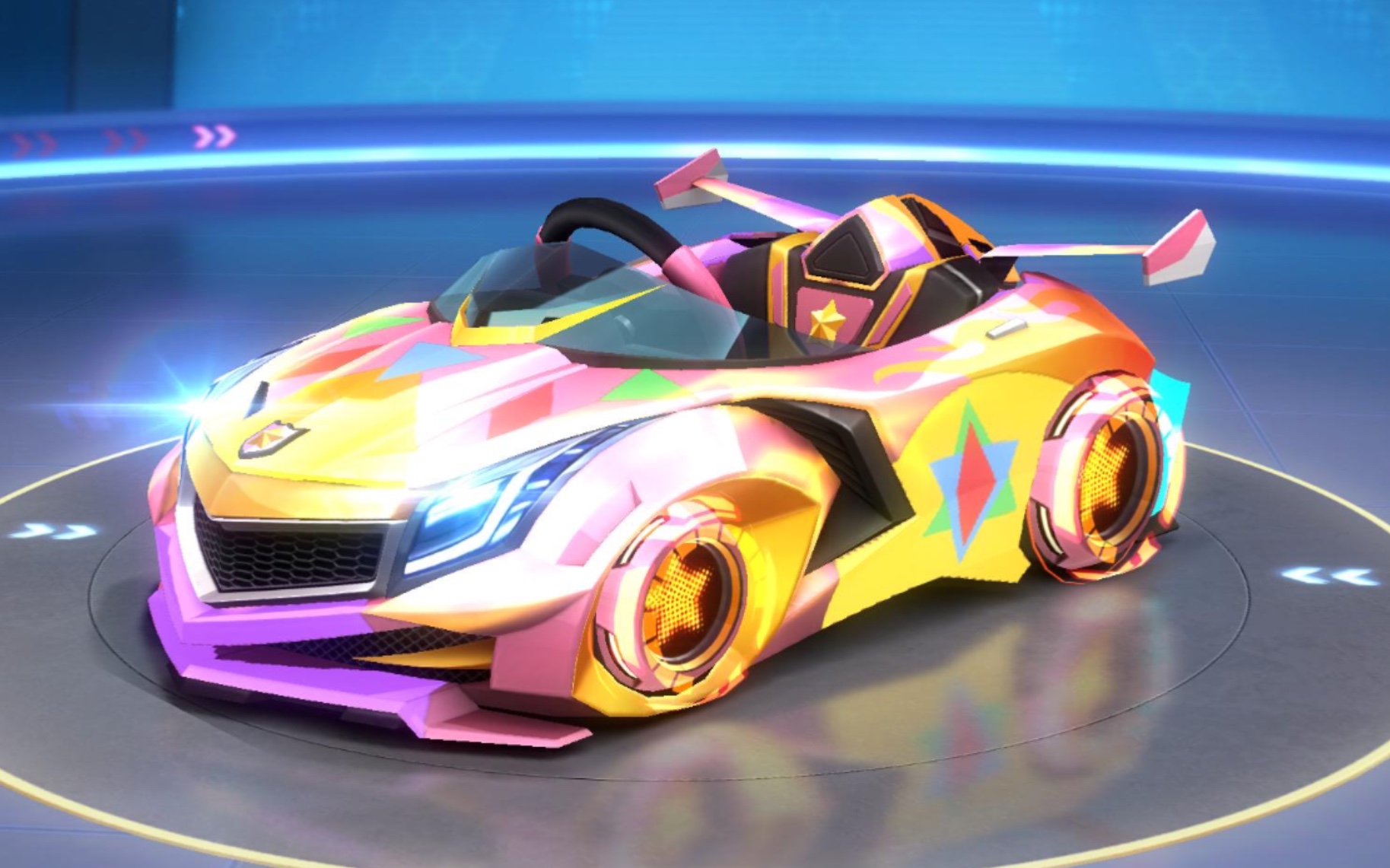 跑跑卡丁车手游烈焰红旗彩色喷涂贴花贴膜鉴赏