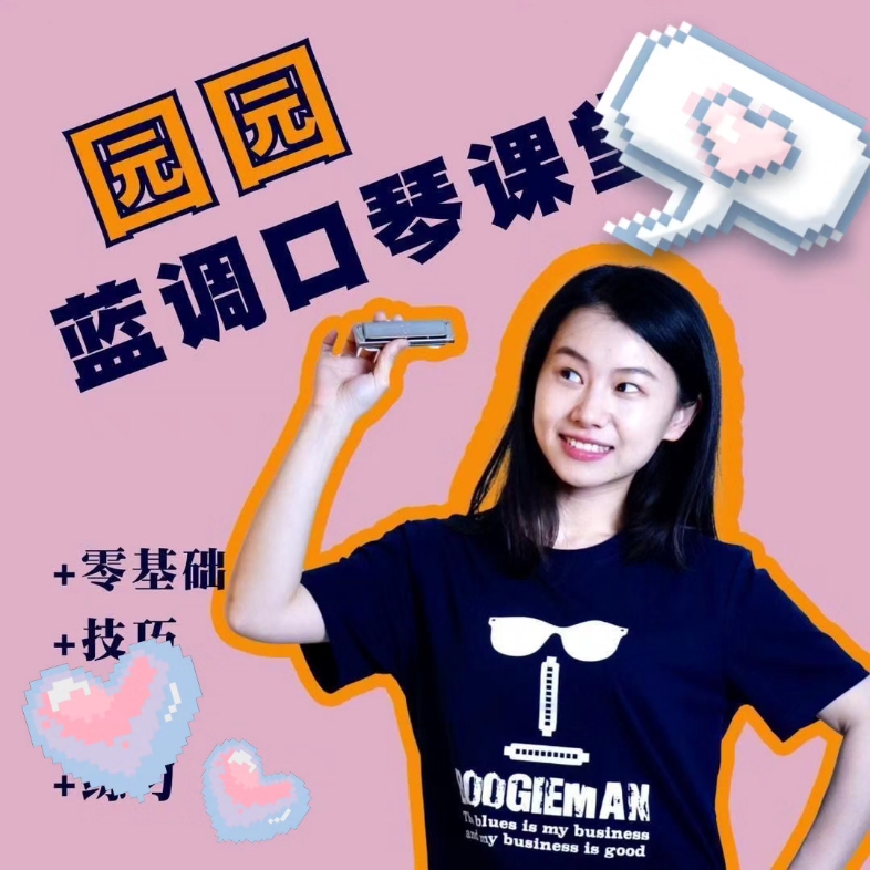 园园老师蓝调口琴课堂零基础入门口琴技巧乐理