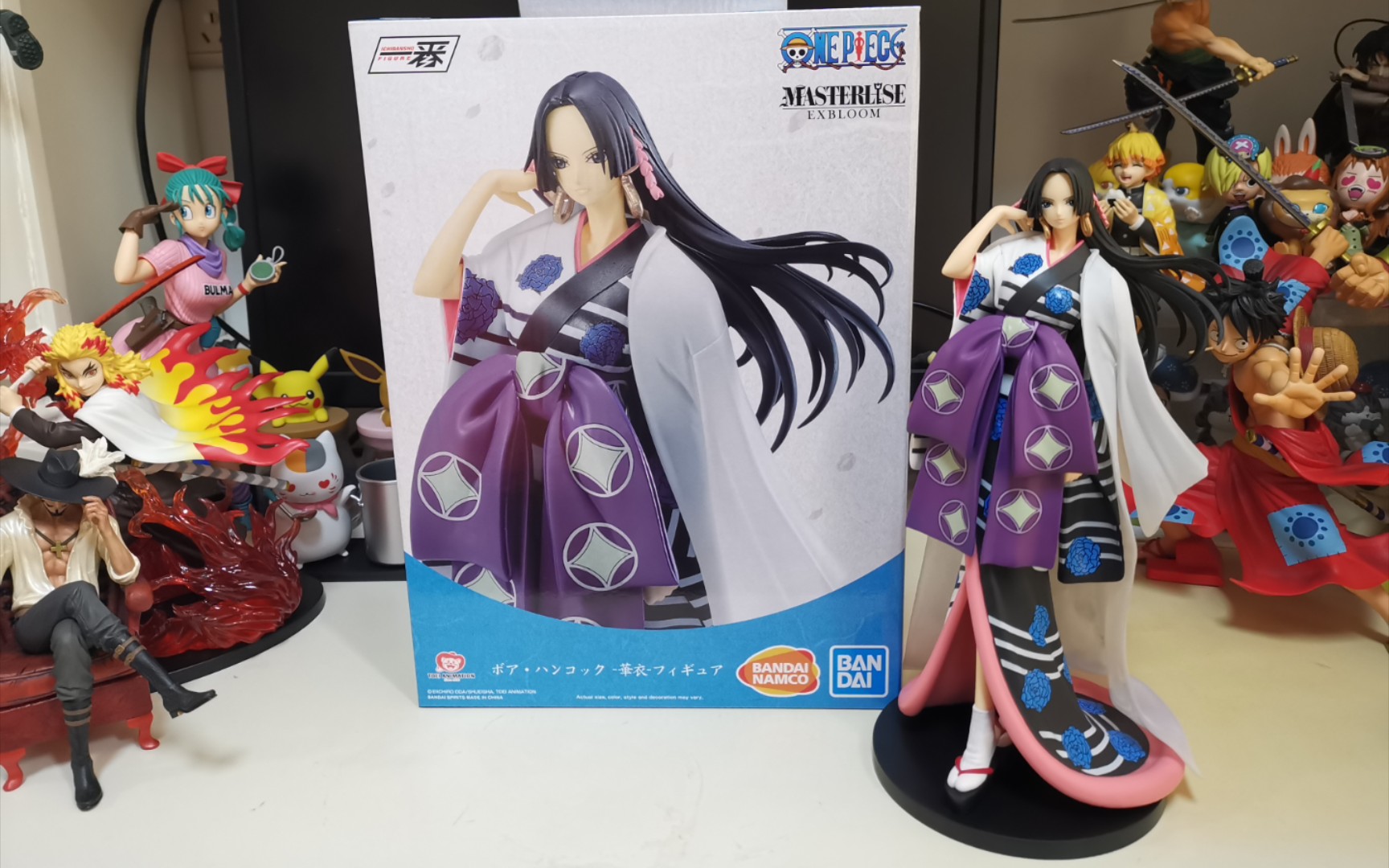 万代海贼王海外限定和之国华幕和服女帝波雅汉库克由于购买时的一些