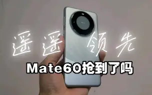 Download Video: 华为Mate60Pro和Mate60标准版你们会怎么选？