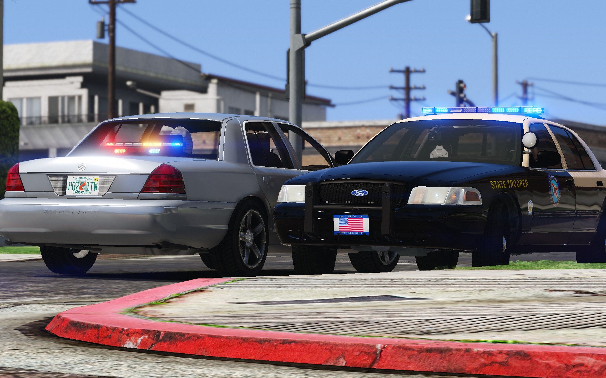 [lspdfr]佛罗里达州公路巡逻队警车包高燃剪辑_单机游戏热门视频