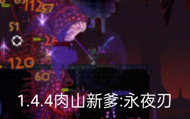 [图]1.4.4版本，专家永夜刃手撕肉山!!（无场地）