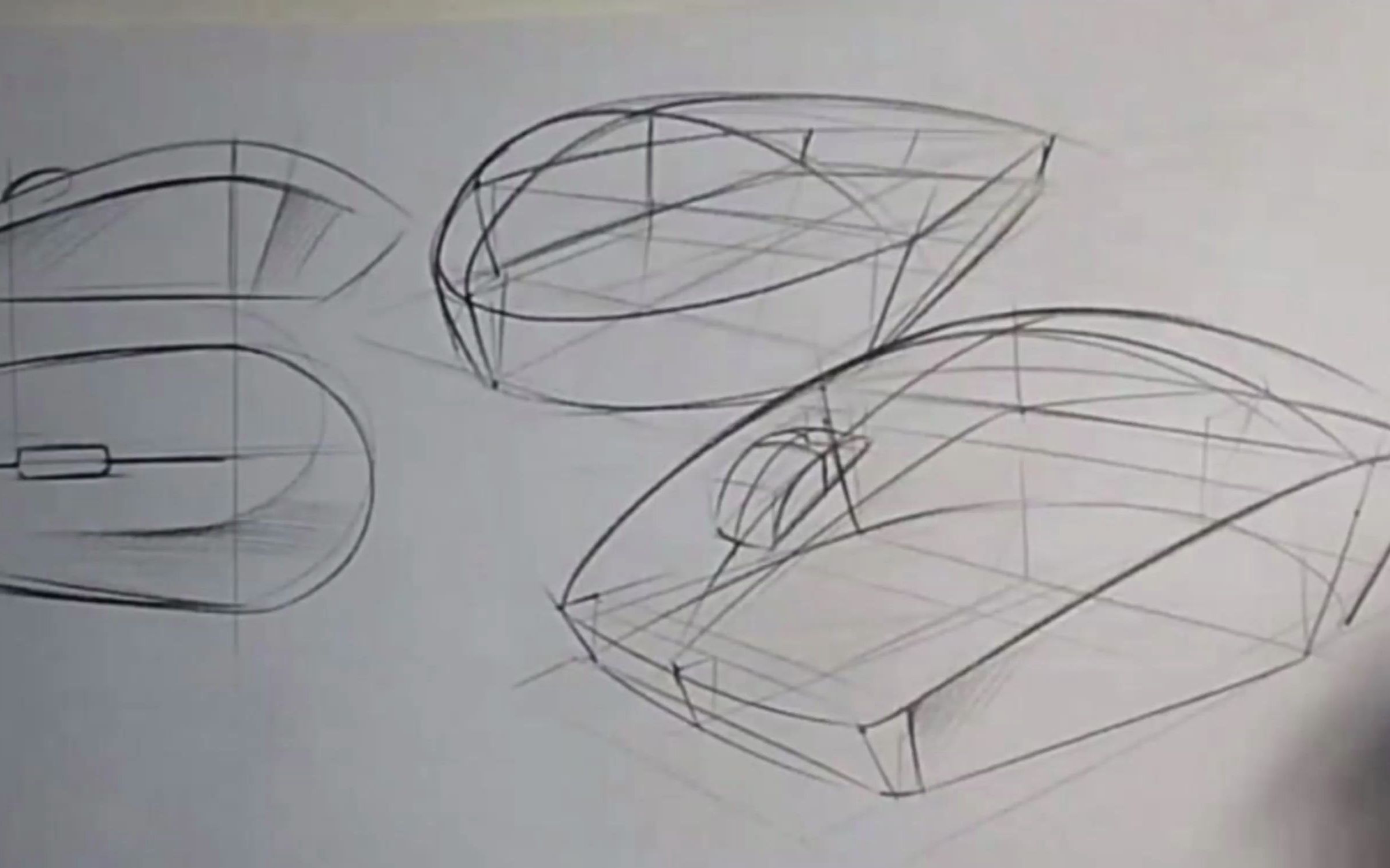 工业设计手绘-鼠标怎么刻画?