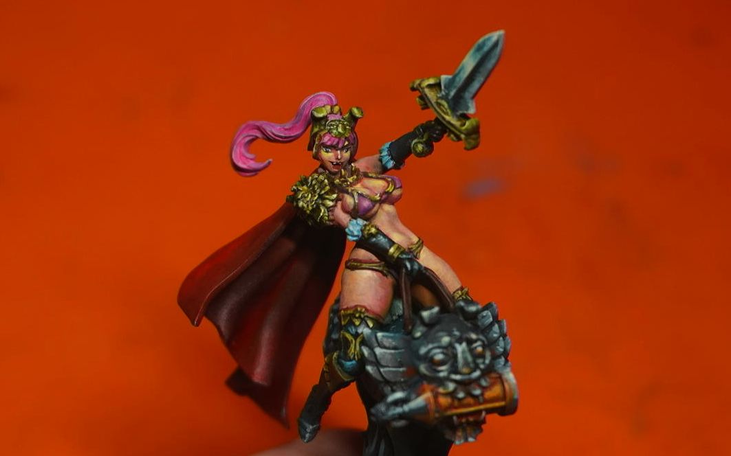 kingdom death死亡国度狮子女孩速涂过程(上)