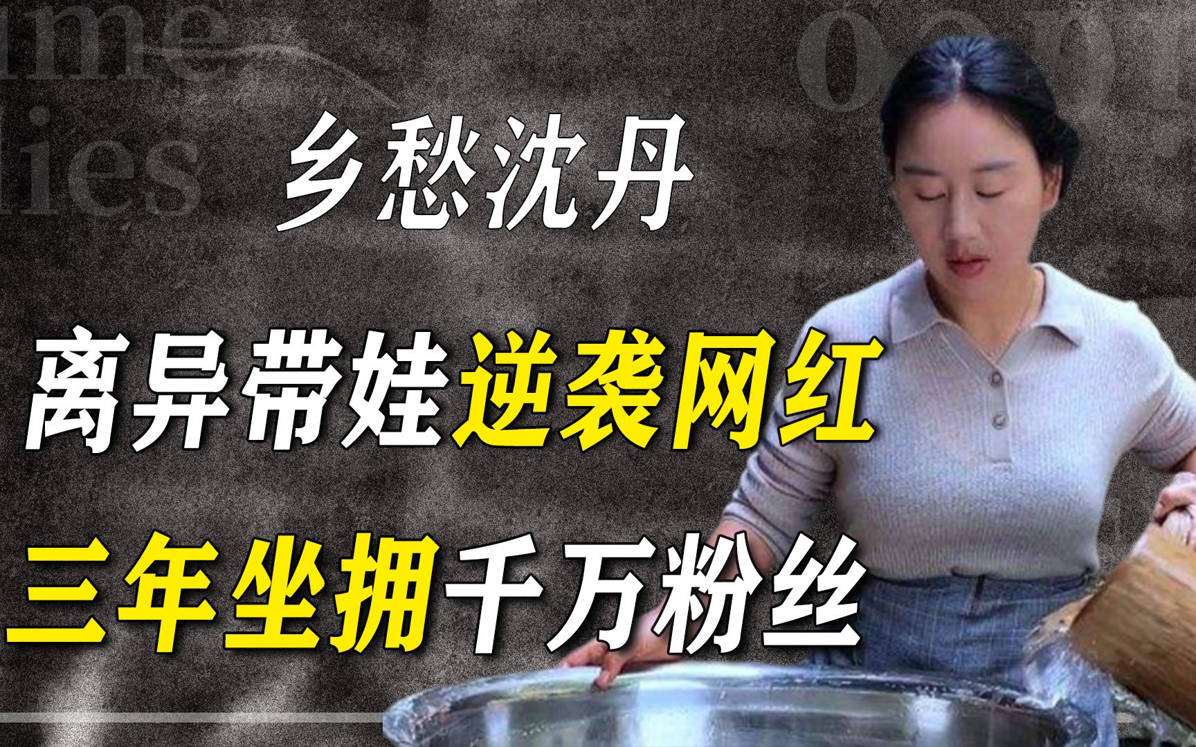 [图]乡愁沈丹：全网最有女人味的女人，模仿李子柒成千万网红