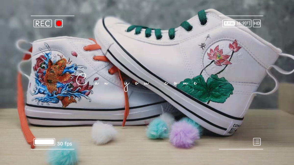 手绘潮鞋日常作品分享day.4国潮系列