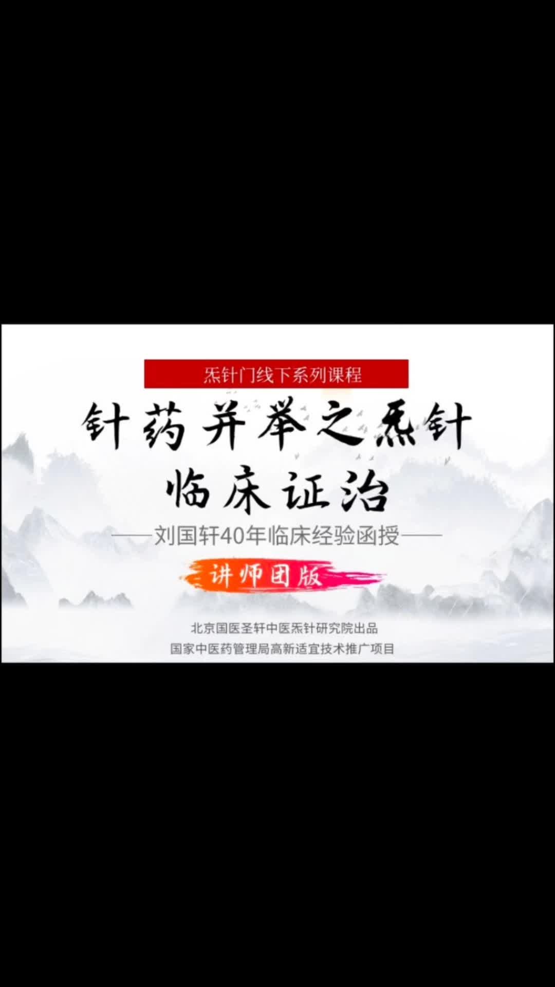 刘国轩《针药并举之炁针临床证治讲师团版》哔哩哔哩bilibili