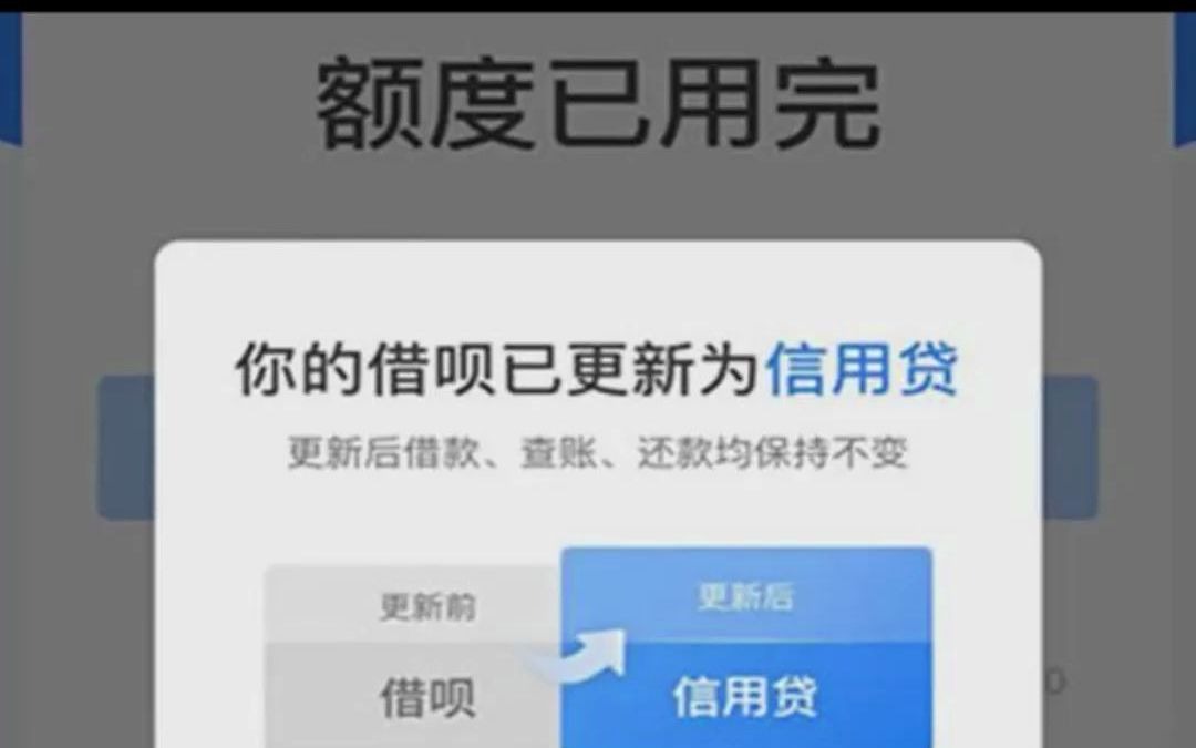 支付宝调整,“借呗”改名“信用贷”哔哩哔哩bilibili