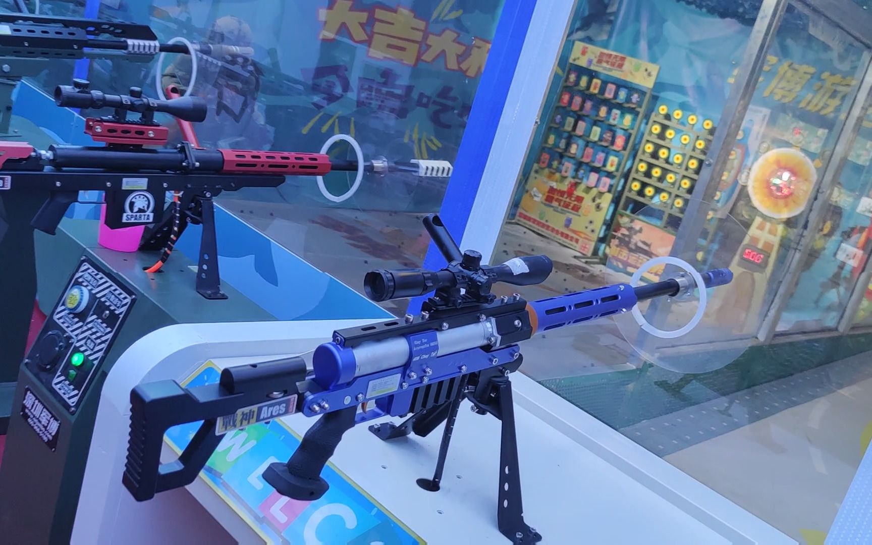 军博游艺射击馆趣味性好玩的气炮枪游乐设备