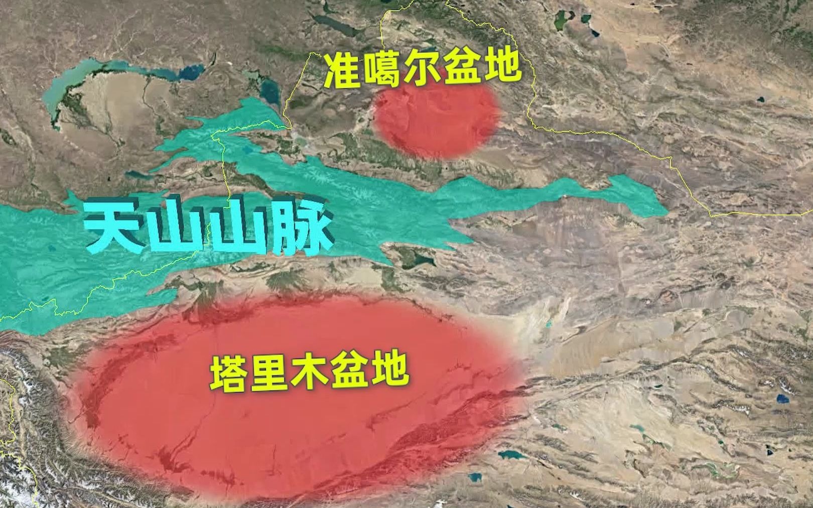 四周被大沙漠包围的天山山脉,是怎么造福中国新疆的?哔哩哔哩bilibili