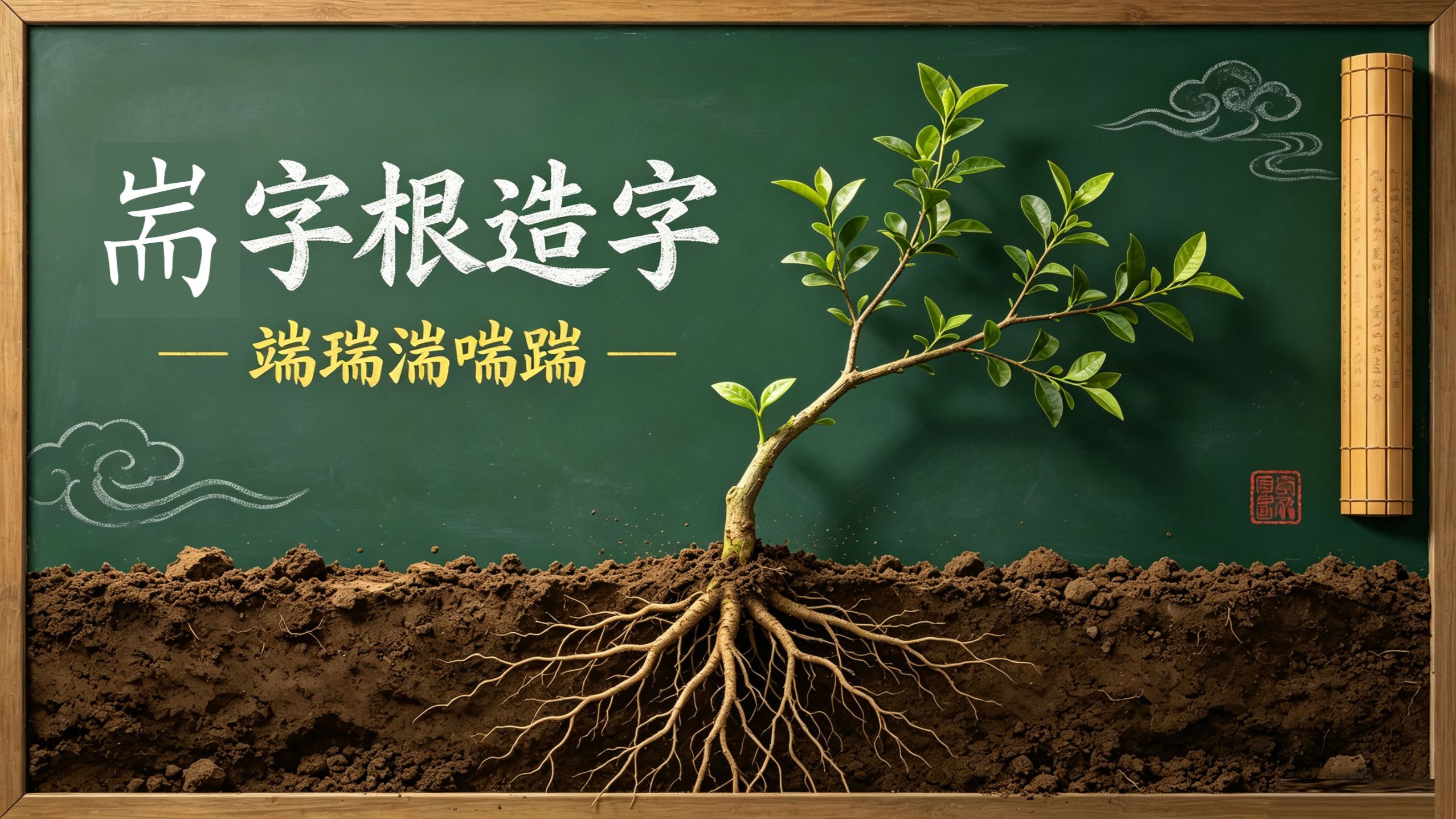 “瑞”右边的“耑”表示什么意思？