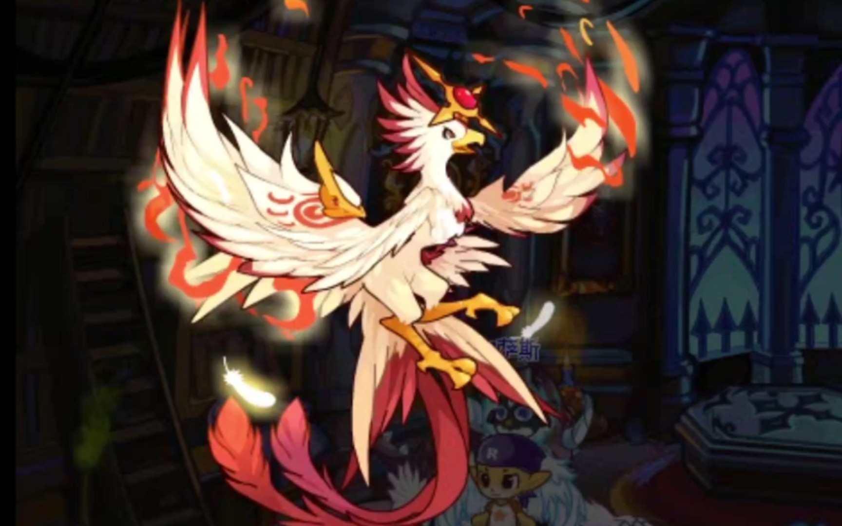 【洛克王国】天幕火羽,格里芬院长心爱宠物_洛克王国_童年回忆