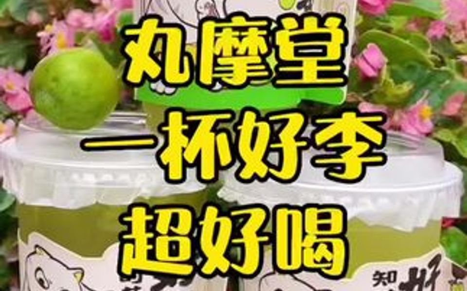 丸摩堂又出新品了!一杯好李!爱吃李子的出发了!哔哩哔哩bilibili