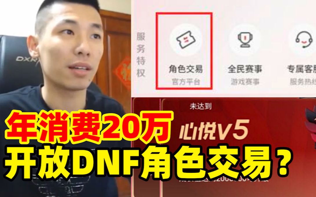 腾讯心悦5特权:开放DNF角色交易?宝哥:别想了根本不现实!哔哩哔哩bilibiliDNF