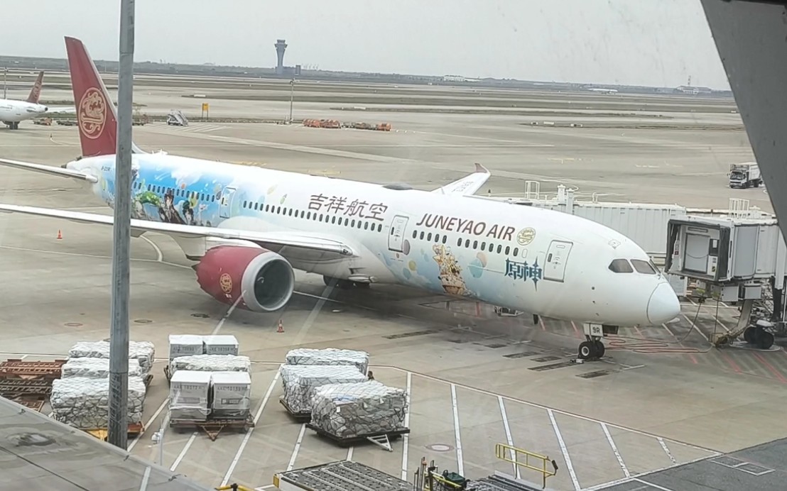 有幸乘坐了吉祥航空和原神的联动飞机!带着原神走出国门啦