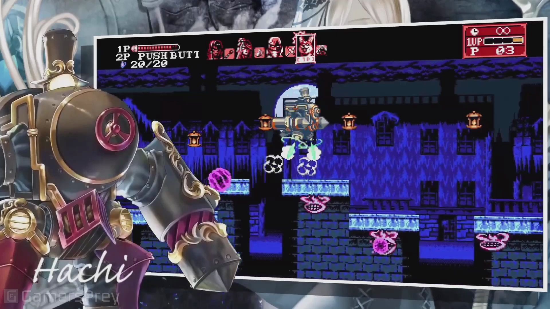 【1080p】《血污月之诅咒2》恶魔城制作人五十岚孝司8bit新作,很快就