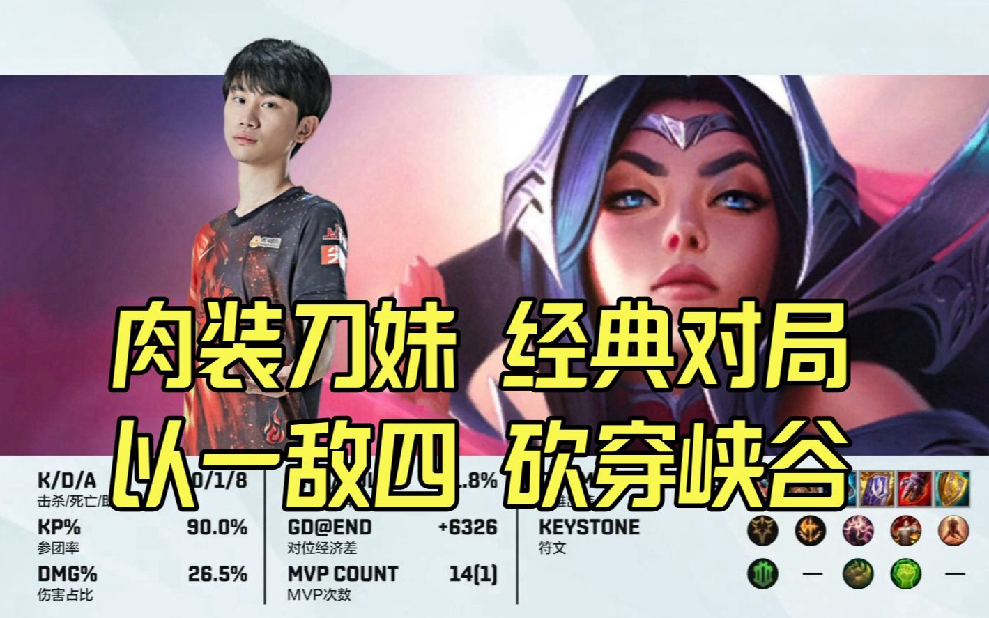 【第一视角】doinb刀妹 vs icon妖姬