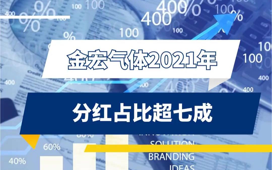 金宏气体2021年 分红占比超七成哔哩哔哩bilibili