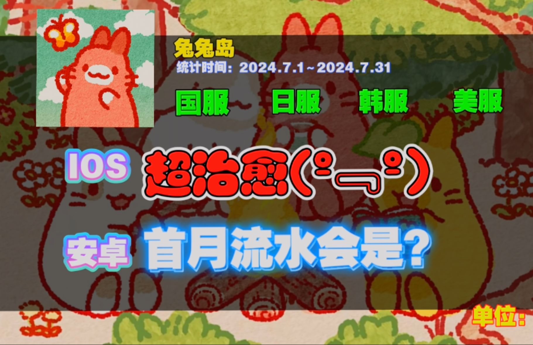 还有比这更治愈的游戏么?公测首月流水会是多少?哔哩哔哩bilibili