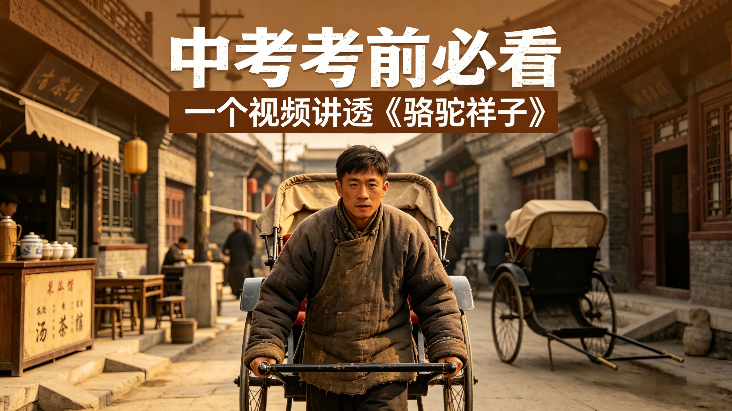 2026中考考前必看，一个视频讲透《骆驼祥子》